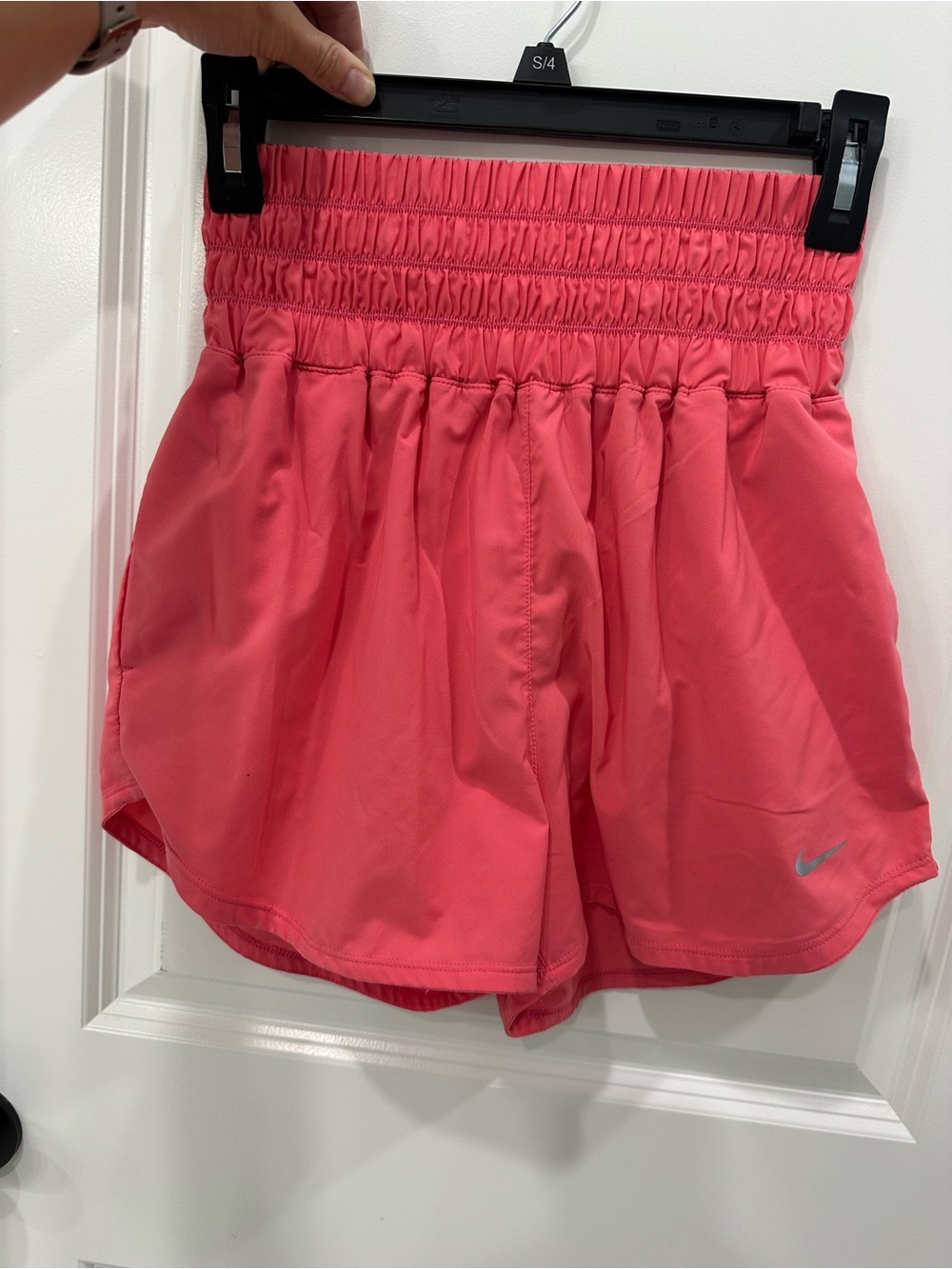 Nike Coral Pink High Rise Waist Athletic Shorts